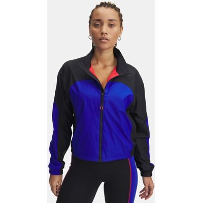 Under Armour Project Rock Woven Oberteil - Windbreaker, Negro / Royal, XS Under Armour Project Rock Woven Oberteil - Windbreaker, Negro / Royal, XS