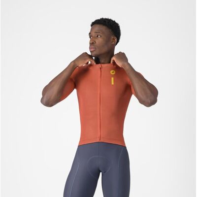 Castelli Maillot de ciclismo de Hombre Drittone Logo . (S) Rojo Castelli Maillot de ciclismo de Hombre Drittone Logo . (S) Rojo
