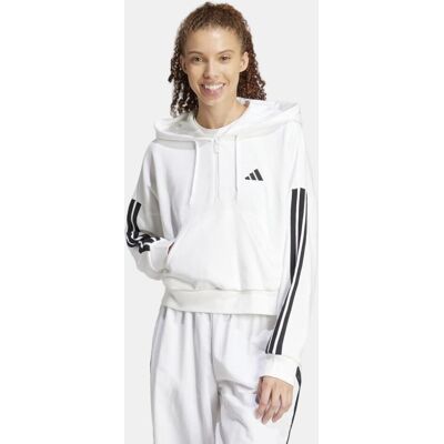 Adidas Sudadera de mujer Essentials French Terry Quarter-Zip 3 bandas . (XS) Blanco Adidas Sudadera de mujer Essentials French Terry Quarter-Zip 3 bandas . (XS) Blanco