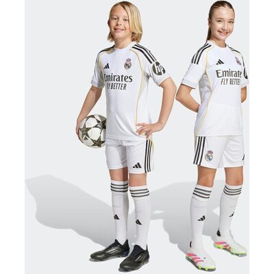 Adidas Conjunto de niños 1ª equipación del Real Madrid CF 2025-2026 . (12 años) Blanco Adidas Conjunto de niños 1ª equipación del Real Madrid CF 2025-2026 . (12 años) Blanco