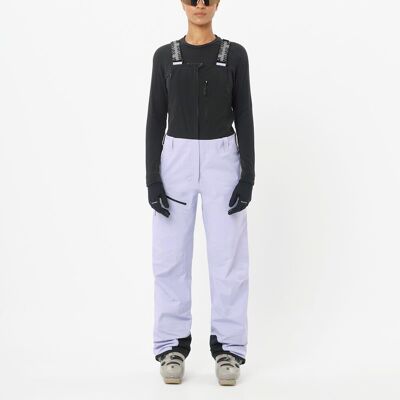 Salomon Pantalón shell para mujer MOON PATROL BIB W . (XS) Morado Salomon Pantalón shell para mujer MOON PATROL BIB W . (XS) Morado