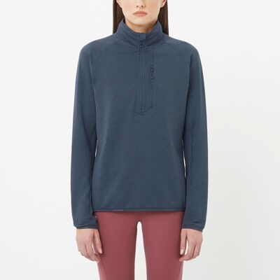 Salomon Prenda intermedia de media cremallera para mujer SNTIAL LIGHTWARM HZ W . Gris Salomon Prenda intermedia de media cremallera para mujer SNTIAL LIGHTWARM HZ W . Gris