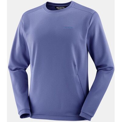 Salomon Sudadera de cuello caja para hombre MOTOMESH CREWNECK M . Azul Salomon Sudadera de cuello caja para hombre MOTOMESH CREWNECK M . Azul