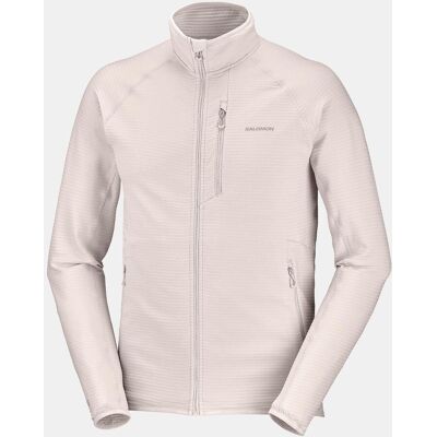 Salomon Chaqueta intermedia de cremallera completa para hombre SNTIAL LIGHTWARM FZ M . Blanco Salomon Chaqueta intermedia de cremallera completa para hombre SNTIAL LIGHTWARM FZ M . Blanco