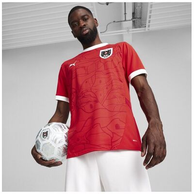 Camiseta de fútbol Austria 2024 Puma - Rojo - S Camiseta de fútbol Austria 2024 Puma - Rojo - S