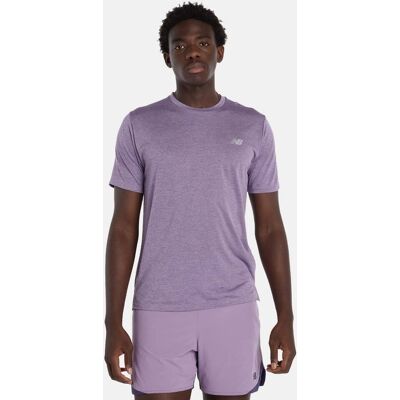 New Balance Camiseta de running de hombre Athletics . (S) Morado New Balance Camiseta de running de hombre Athletics . (S) Morado