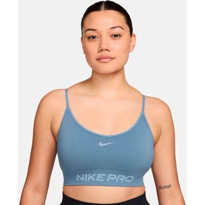 Nike Top de mujer W NP DF Smls LS Bra . (XS) Azul Nike Top de mujer W NP DF Smls LS Bra . (XS) Azul