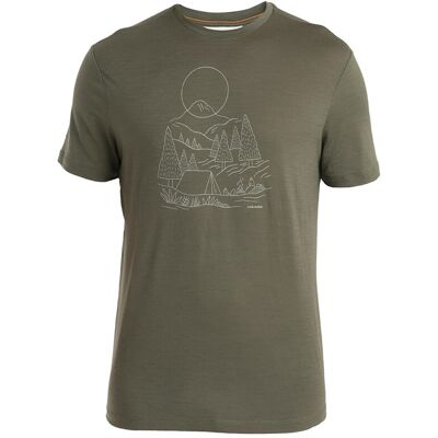 Icebreaker Camiseta Hombre M Mer 150 Tech Lite III SS Tee Sunset Ca . Verde oscuro Icebreaker Camiseta Hombre M Mer 150 Tech Lite III SS Tee Sunset Ca . Verde oscuro