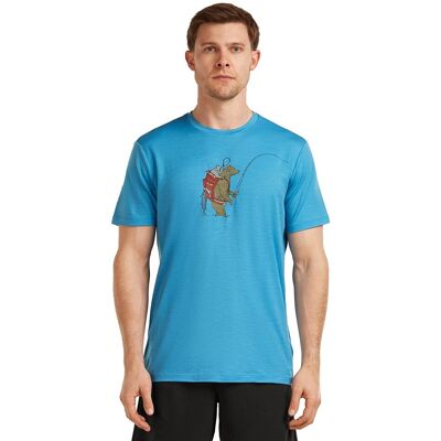 Icebreaker Camiseta Outdoor Hombre 150 Tech Lite . (S) Azul claro Icebreaker Camiseta Outdoor Hombre 150 Tech Lite . (S) Azul claro