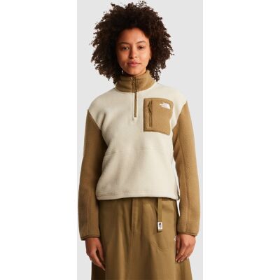The North Face Chaqueta polar con cremallera de 1-4 de mujer Yumiori . (XS) Beige The North Face Chaqueta polar con cremallera de 1-4 de mujer Yumiori . (XS) Beige