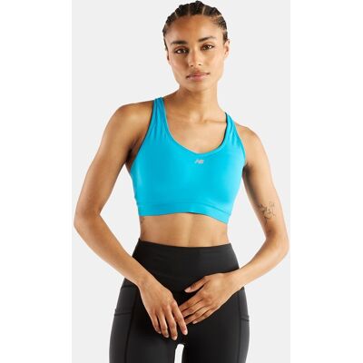 New Balance Sujetador running de mujer deportivo Essential Run . (L) Azul New Balance Sujetador running de mujer deportivo Essential Run . (L) Azul