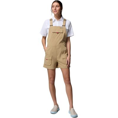 Columbia Pantalón corto de senderismo de mujer PFG Open Water™ Overall . (S) Beige Columbia Pantalón corto de senderismo de mujer PFG Open Water™ Overall . (S) Beige