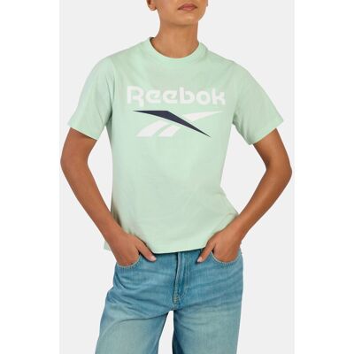 Reebok Camiseta de mujer Wren 2 Colour Logo Crew . (XS) Azul Reebok Camiseta de mujer Wren 2 Colour Logo Crew . (XS) Azul