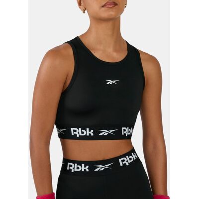 Reebok Sujetador fitness de mujer ID Train Cutout . (M) Negro Reebok Sujetador fitness de mujer ID Train Cutout . (M) Negro