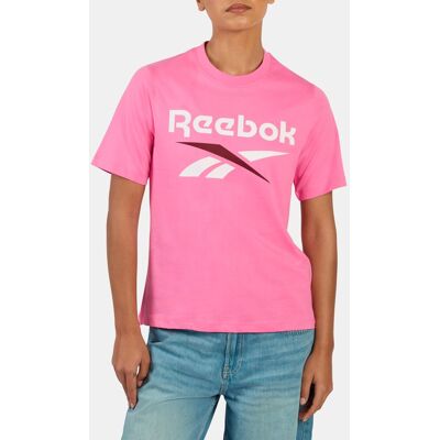 Reebok Camiseta de mujer Wren 2 Colour Logo Crew . (M) Rosa Reebok Camiseta de mujer Wren 2 Colour Logo Crew . (M) Rosa