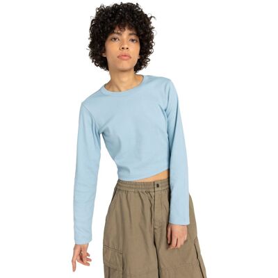 Element Camiseta de mujer Icon Crop W . (L) Azul celeste Element Camiseta de mujer Icon Crop W . (L) Azul celeste