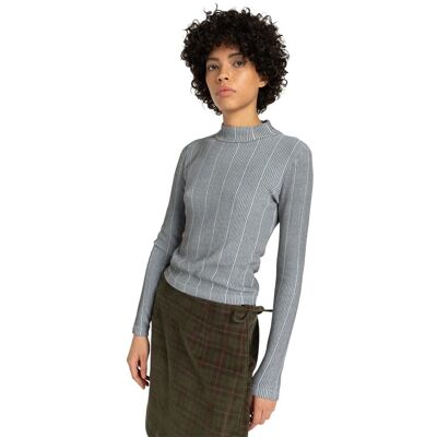 Element Camiseta de mujer Roll Neck W . (S) Gris Element Camiseta de mujer Roll Neck W . (S) Gris