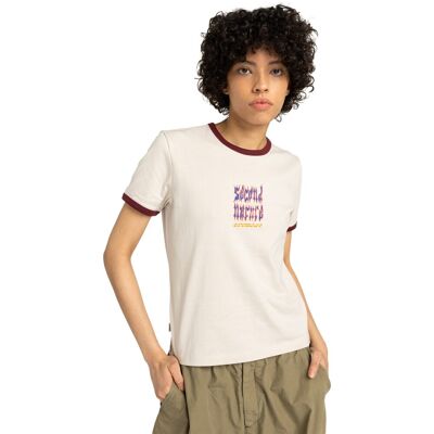Element Camiseta de mujer Second Nature Ringer W . (XS) Beige Element Camiseta de mujer Second Nature Ringer W . (XS) Beige