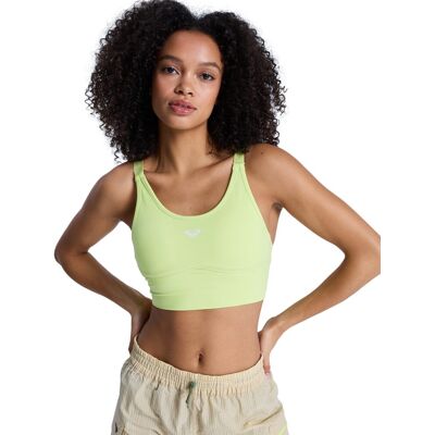 Roxy Top de deporte de mujer Heart Into It Attitude . (S) Verde Roxy Top de deporte de mujer Heart Into It Attitude . (S) Verde