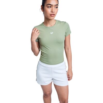 Roxy Camiseta de mujer Rise & Vibe . (L) Verde Oliva Roxy Camiseta de mujer Rise & Vibe . (L) Verde Oliva