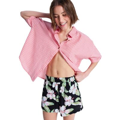 Roxy Pantalón corto de mujer Lekeitio Bay Printed . (XS) Negro Roxy Pantalón corto de mujer Lekeitio Bay Printed . (XS) Negro