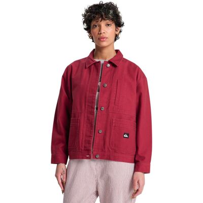 Quiksilver Chaqueta de mujer Santa Crop . (XS) Rojo Quiksilver Chaqueta de mujer Santa Crop . (XS) Rojo