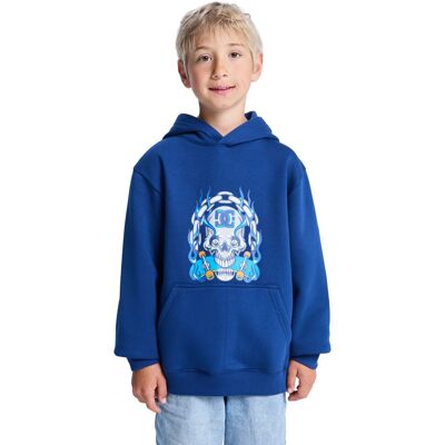 DC Shoes Sudadera de niños Burning Skull . (12 años) Azul DC Shoes Sudadera de niños Burning Skull . (12 años) Azul
