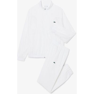 Lacoste Chándal de hombre de tenis hidrófugo en bleu marine - noir. (3XL) Blanco Lacoste Chándal de hombre de tenis hidrófugo en bleu marine - noir. (3XL) Blanco