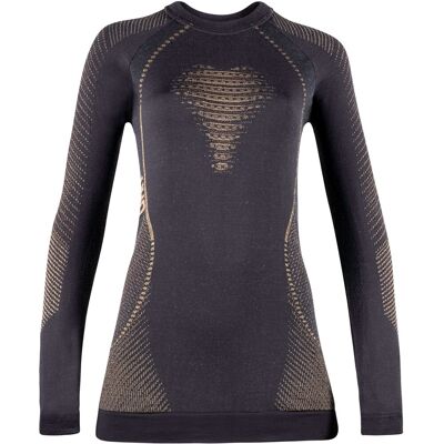 Uyn Camiseta térmica de mujer Fusyon Cashm 20 . (L-XL) Negro / Natural Uyn Camiseta térmica de mujer Fusyon Cashm 20 . (L-XL) Negro / Natural