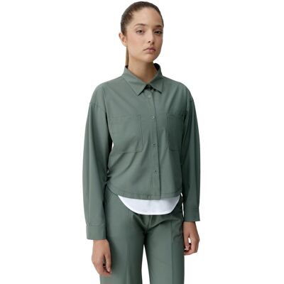 Born Camiseta de mujer Halia Living Yoga. (XL) Verde Oliva Born Camiseta de mujer Halia Living Yoga. (XL) Verde Oliva