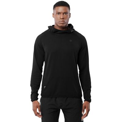 Sudadera con Capucha Square Negro Siroko - Deporte y Casual Sudadera con Capucha Square Negro Siroko - Deporte y Casual