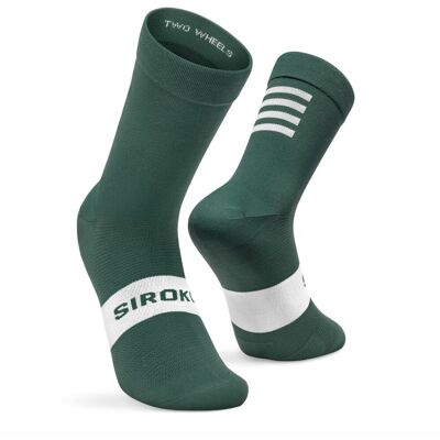 Siroko Calcetines de ciclismo S1 . (XS-S) Verde oscuro Siroko Calcetines de ciclismo S1 . (XS-S) Verde oscuro