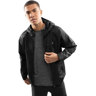 Siroko Chaqueta cortavientos de hombre Fitness-Cortavientos . (XXL) Negro Siroko Chaqueta cortavientos de hombre Fitness-Cortavientos . (XXL) Negro