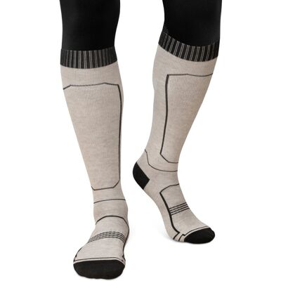 Siroko Calcetines lana esquí Ultimate GLIDE Sand . (XL-XXL) Marrón Siroko Calcetines lana esquí Ultimate GLIDE Sand . (XL-XXL) Marrón