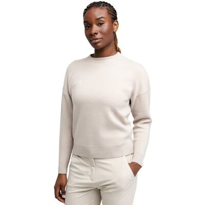 Siroko Jersey punto golf cuello redondo mujer Birdie Sand . (L) Arena Siroko Jersey punto golf cuello redondo mujer Birdie Sand . (L) Arena