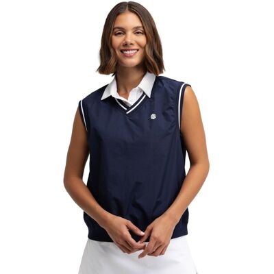 Siroko Chaleco golf cortavientos mujer Grace . (XXS) Azul marino Siroko Chaleco golf cortavientos mujer Grace . (XXS) Azul marino
