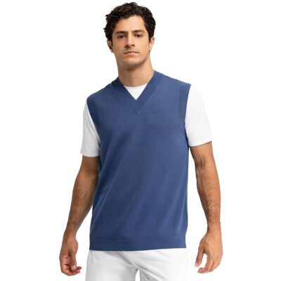Siroko Chaleco punto tenis cuello de pico hombre Serve Blue . (XXL) Azul Siroko Chaleco punto tenis cuello de pico hombre Serve Blue . (XXL) Azul