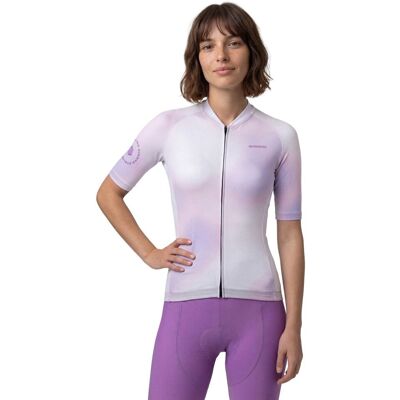 Siroko Maillot de manga corta mujer M2 . (L) Lila / Blanco Siroko Maillot de manga corta mujer M2 . (L) Lila / Blanco