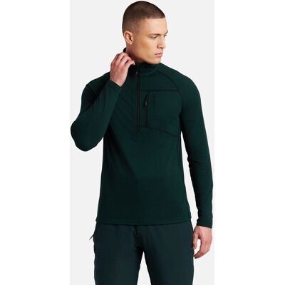 Protest Forro polar de esquí de hombre Rekody 1-4 zip . (M) Verde Protest Forro polar de esquí de hombre Rekody 1-4 zip . (M) Verde