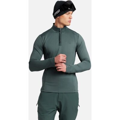 Protest Forro polar de esquí de hombre REWILL 1-4 zip . (S) Verde Protest Forro polar de esquí de hombre REWILL 1-4 zip . (S) Verde