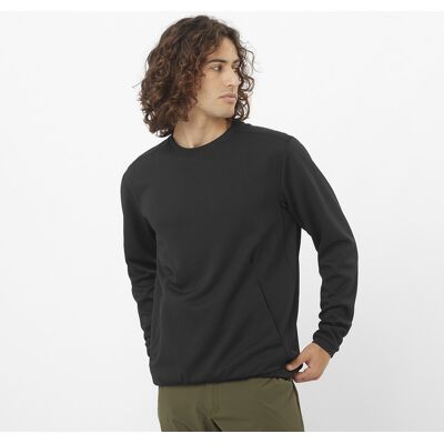 Salomon Sudadera de cuello caja de hombre MOTOMESH . Negro Salomon Sudadera de cuello caja de hombre MOTOMESH . Negro