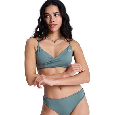 Roxy Top de Bikini de mujer Solid Essentials . Verde Roxy Top de Bikini de mujer Solid Essentials . Verde