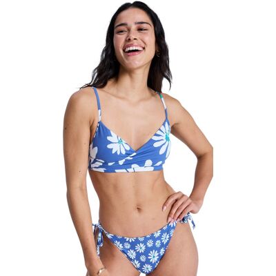 Roxy Top de Bikini de mujer Printed Essentials . (XS) Azul Roxy Top de Bikini de mujer Printed Essentials . (XS) Azul