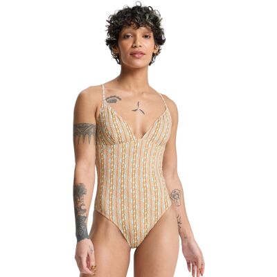 Quiksilver Bañador de mujer Aiton . (M) Marrón Quiksilver Bañador de mujer Aiton . (M) Marrón