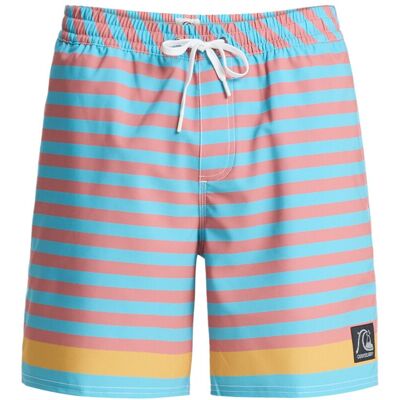 Quiksilver Short de Natación de hombre Original Btz Stripe Volley 17" . (XS) Azul claro Quiksilver Short de Natación de hombre Original Btz Stripe Volley 17" . (XS) Azul claro