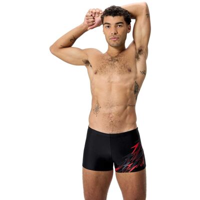 Speedo Bañador de natación para hombre Medley Logo Aquashort . (XXL) Gris oscuro Speedo Bañador de natación para hombre Medley Logo Aquashort . (XXL) Gris oscuro