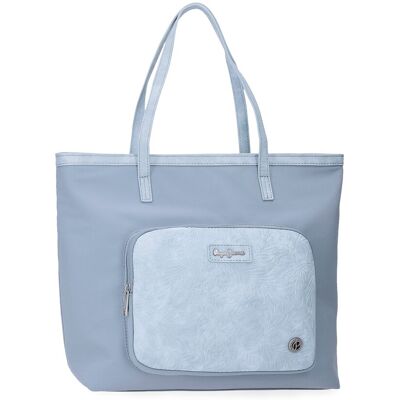 Pepe Jeans Bolso tote jana azul claro. Azul Pepe Jeans Bolso tote jana azul claro. Azul