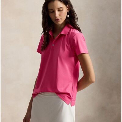Ralph Lauren Polo de Mujer de Piqué Tailored Fit . Rojo Ralph Lauren Polo de Mujer de Piqué Tailored Fit . Rojo