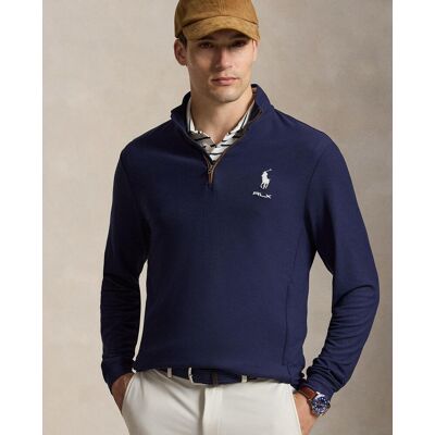 Ralph Lauren Jersey de hombre con media cremallera y logotipo . (XL) Azul marino Ralph Lauren Jersey de hombre con media cremallera y logotipo . (XL) Azul marino