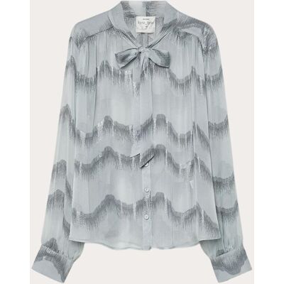Forte Forte Camisa con lazada. (XL) Gris Forte Forte Camisa con lazada. (XL) Gris